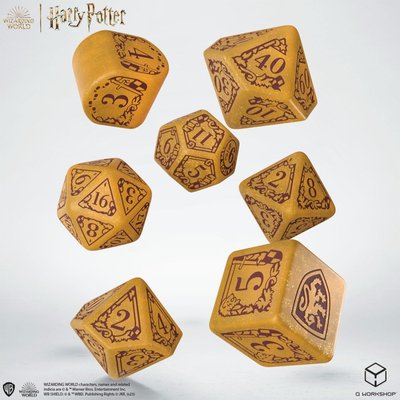 Набір кубиків Q Workshop Harry Potter. Gryffindor Modern Dice Set - Gold THC0002