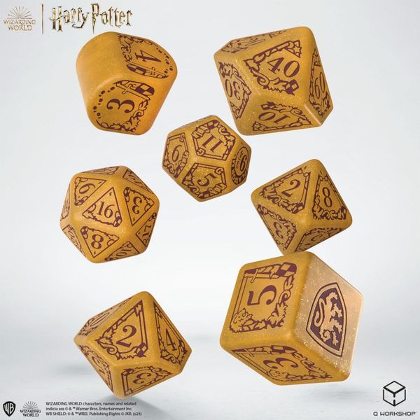 Набор кубиков Q Workshop Harry Potter. Gryffindor Modern Dice Set - Gold THC0002