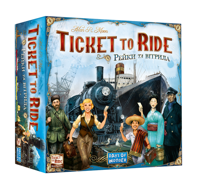 Настольная игра Билет на поезд - Рельсы и паруса (Ticket to Ride - Rails & Sails) TH000213