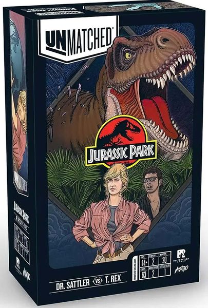 Настольная игра Unmatched: Jurassic Park – Dr. Sattler vs. T. Rex TH00097